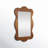 Wooden Room Wall Mirror with Wide Wavy Frame