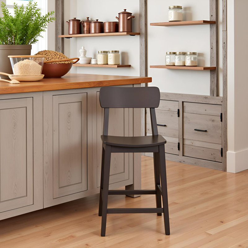 Almaguer Bar & Counter Stool, Carbonite, Counter Stool (26" Seat Height)