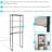Natarbora 69" H Industrial-Style 4-Tier Over-the-Toilet Shelf Storage - Gray-1453372056