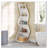 69.8"Height 5-Tier Wavy Corner Bookshelf And Plant Stand For Living Room Small Space-1539439979