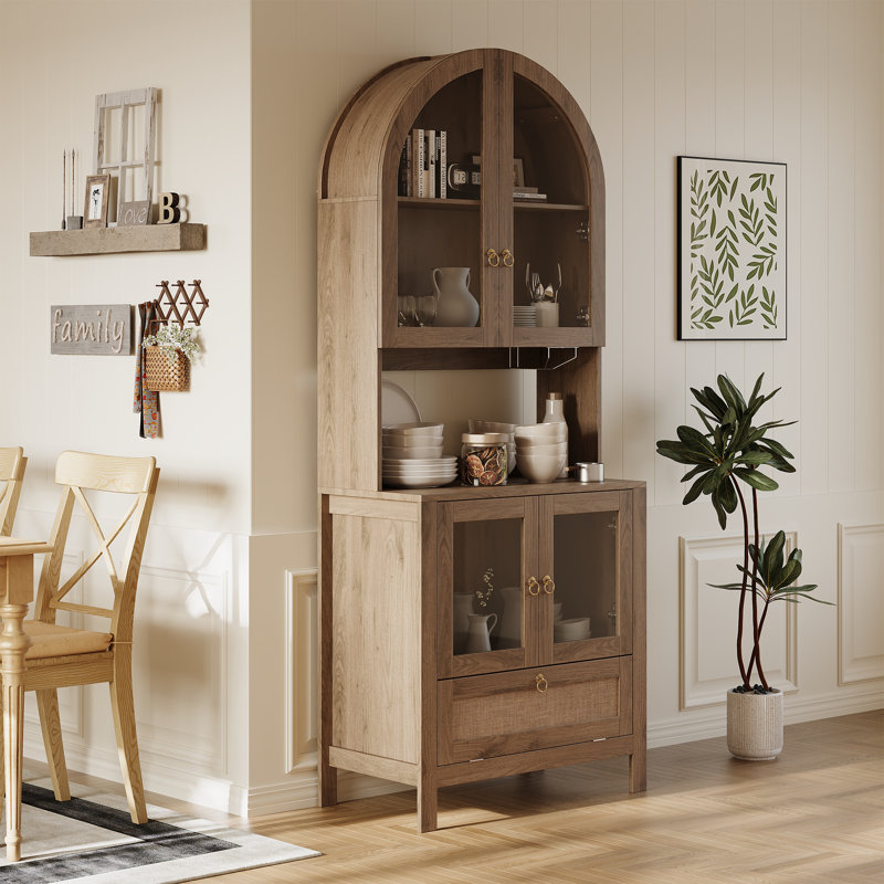 Armoire de cuisine 75 po, Noyer