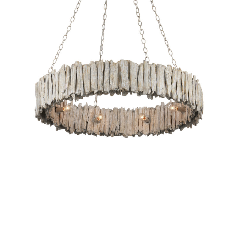 8 - Light Wrought Iron Chandelier