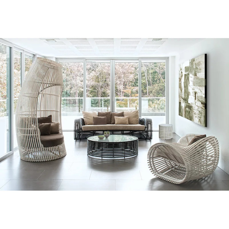 Lolah Outdoor Lounge Chair, Spectrum Dove, Whitewash