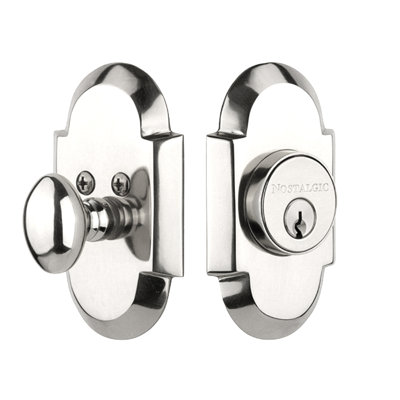 Nostalgic Warehouse Cottage Plate Single Cylinder Deadbolt