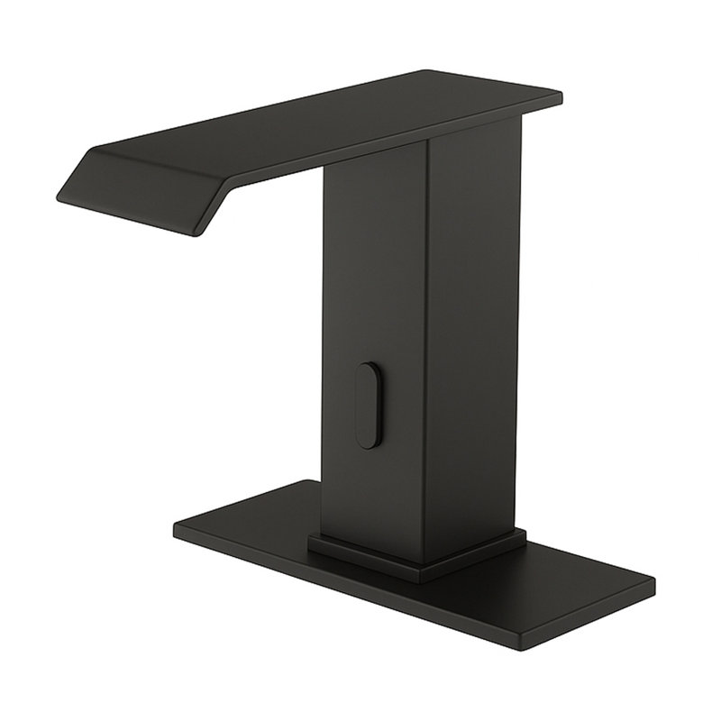 Robinet à capteur automatique sans contact noir mat pour une utilisation hygiénique