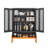 Versatile Double Door Shoe Cabinet with Innovative Design for Optimal Storage-1589094730