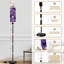 Grande lampe moderne sur pied avec télécommande à DEL à intensité variable, abat-jour réglable, crânes d'Halloween, chauves-souris, bonbons, os de maïs, mauve, pour salon, chambre à coucher, bureau