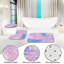 Ensemble de tapis de salle de bain mauve 3 pièces