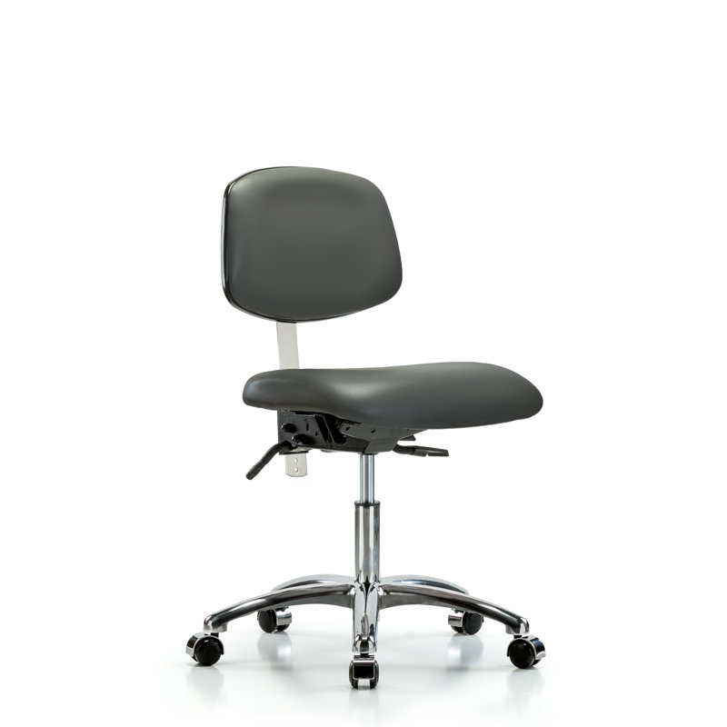 Chaise de travail Anglie, Roulettes, Carbone