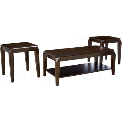 3Pc Coffee Table Set End Table Set