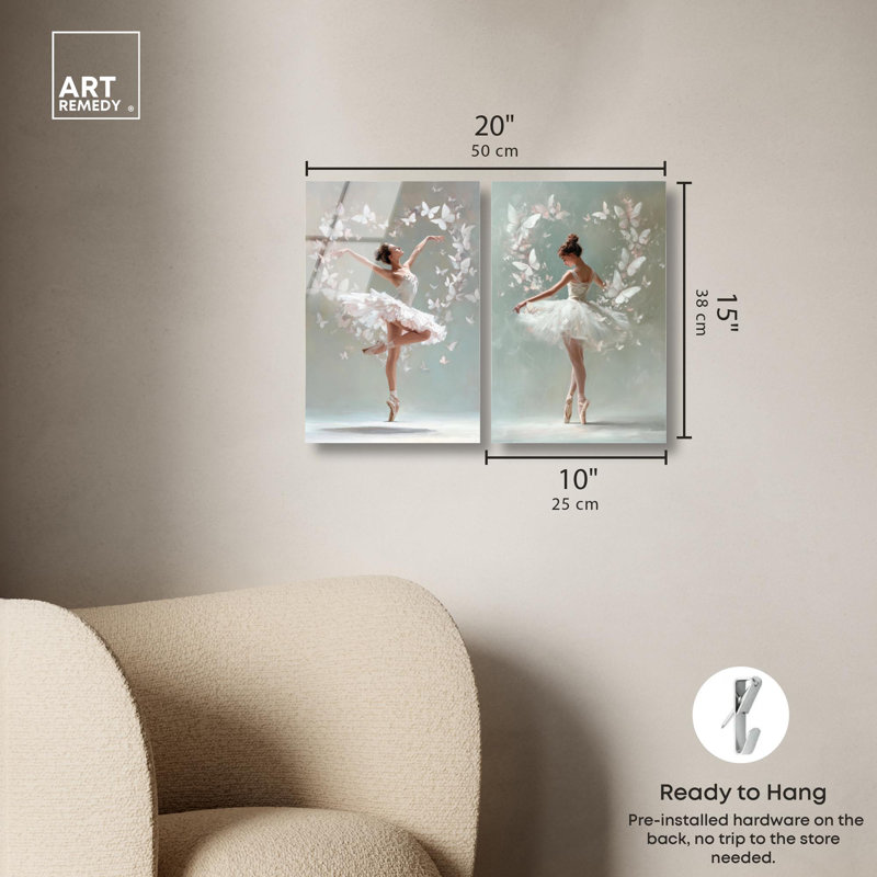 Ballet Reverie Glam Art , H 15 po x l 10 po