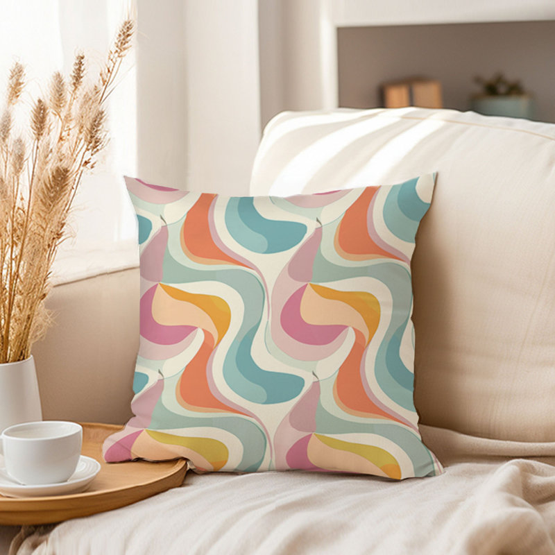 Abstract Retro 70s Hippie Groovy Pattern III Retro