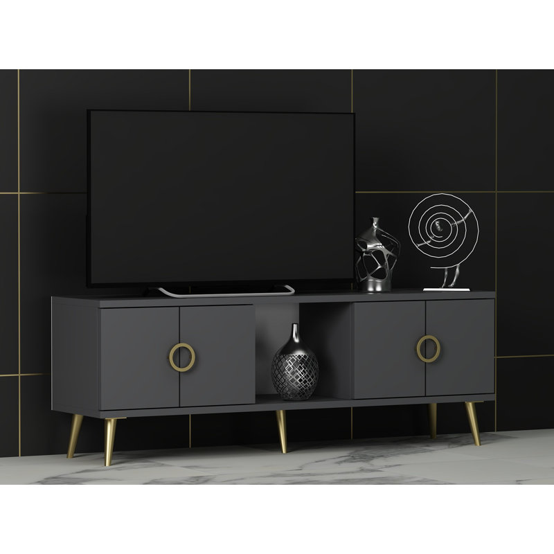 Odessa Unfinished TV Stand for TVs up to 50", Grey