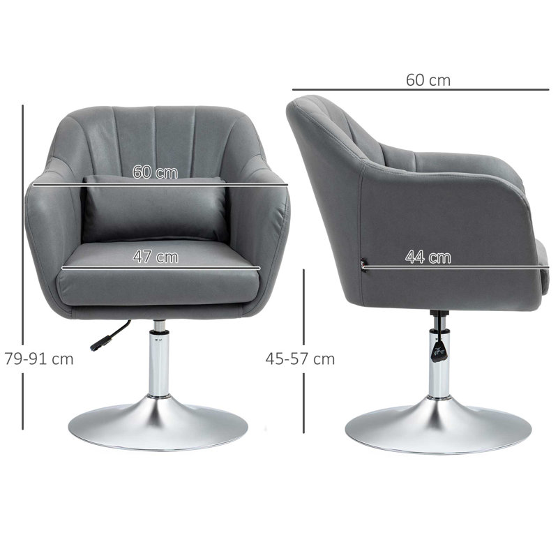 Holtsville Upholstered Swivel Armchair