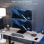 Vivo Black Multi Screen Desktop Mount with Shelving, Holds up to 25 lbs