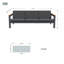 MIMO Aluminum Patio Sofa with Cushion-1343446099