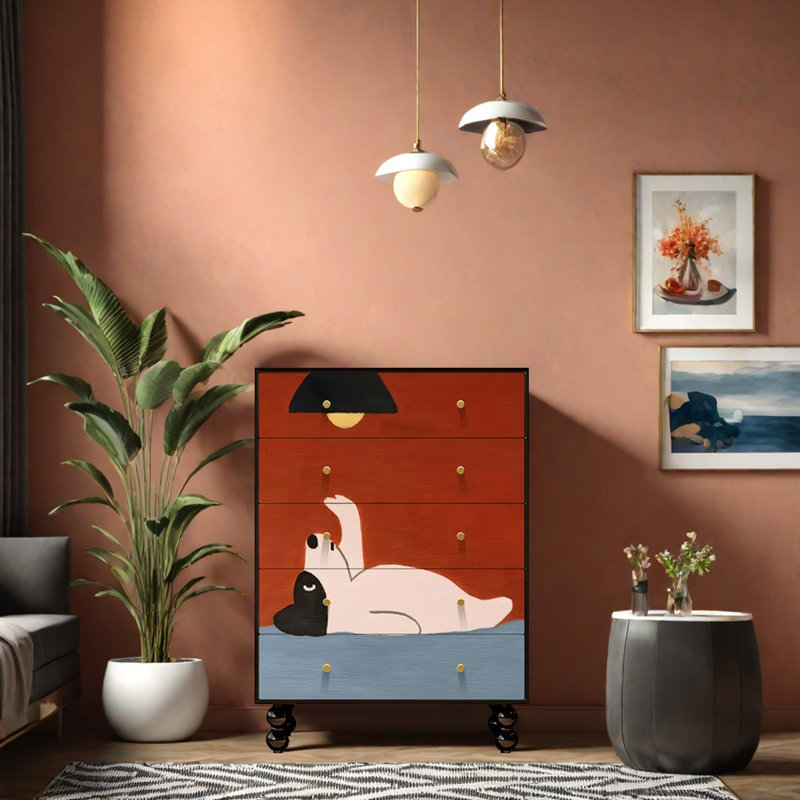 Armoire à tiroirs décorative universelle de style français