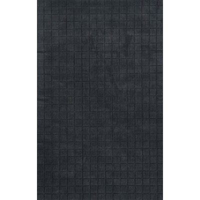 Meile Navy Hand-Loomed Geometric Wool Rug