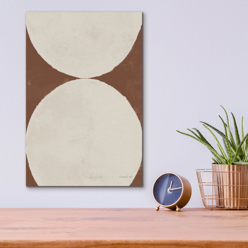  «Elegant Balance 2 Walnut Brown» par Danhui Nai, art mural en verre acrylique, H 16 po x l 12 po x P 0,13 po
