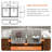 33" L x 22" W Double Bowl Rectangular Top-Mount Workstation Quartz Kitchen Sink Low-divider Granite Composite Sink-116622619
