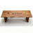 Tan Rectangular Solid Wood Dining Table-273074934