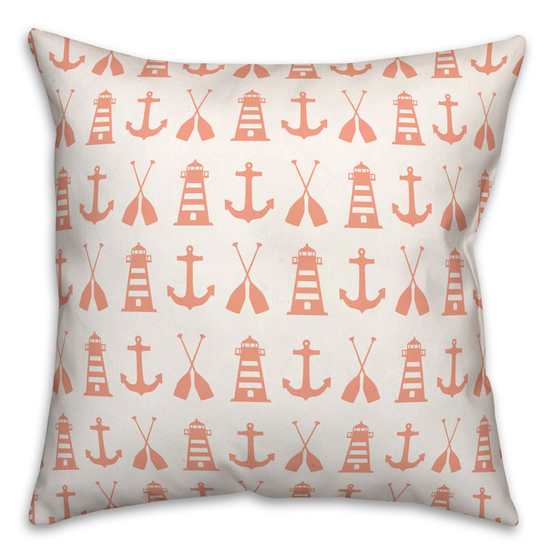  Housse et insert de coussin nautique, Orange