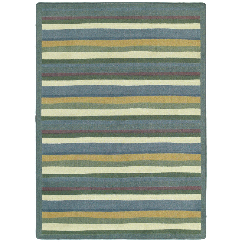Just for Kids Yipes Stripes Area Rug, Rectangle 7'8" x 10'9"