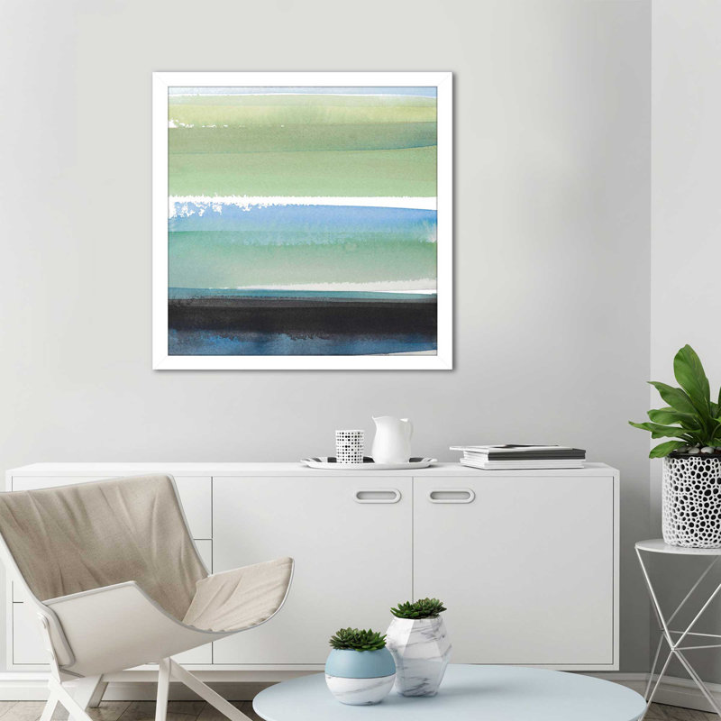 «Morning Pasture Square III» par Lanie Loreth - reproduction de cadre photo, H 25,5 po x l 25,5 po x P 1 po