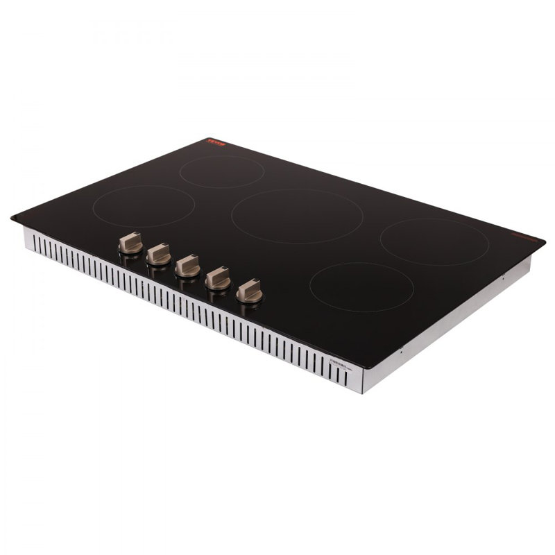 9200W 5 Burner Induction Cooktop Electric Countertop Burner Knob Control
