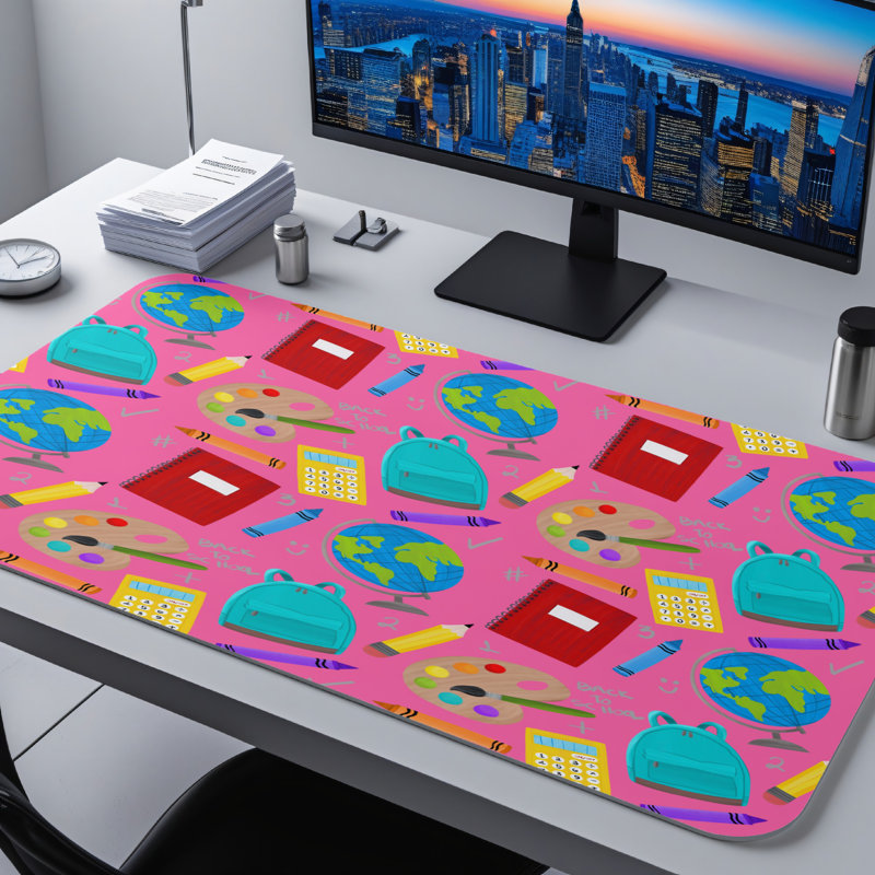 Polyester Desk Pad, 31.5x15.5