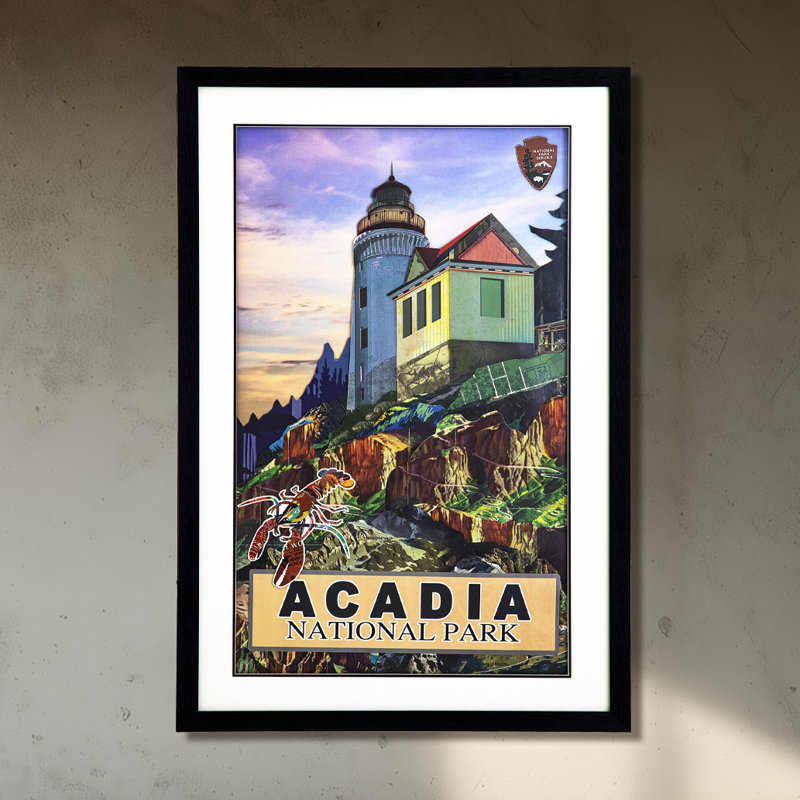 Apsara «Acadia» - collage 3D, art mural l 24 po x H 36 po, encadré