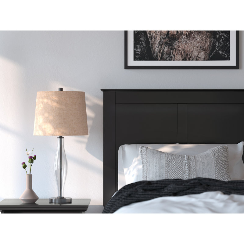 Maribel Twin Panel Bed, Twin, Black