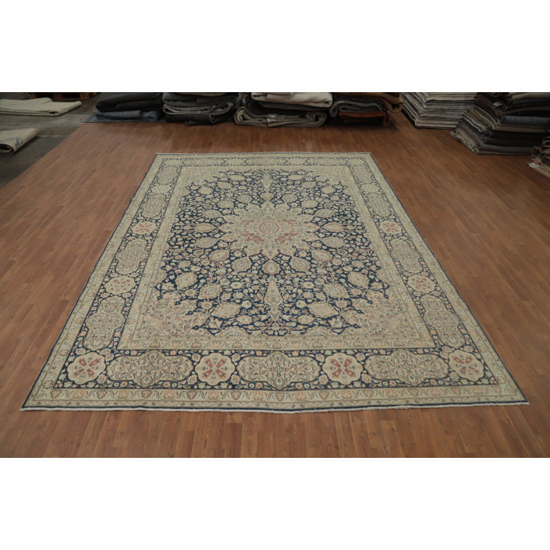 Tapis traditionnel bleu 10x13