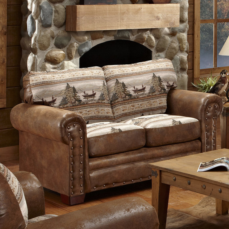 Charlie 67" Upholstered Round Arm Loveseat