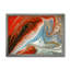 Or rouge et marbre bleu - reproduction d'art sur toile-51145748-51145740