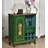 31.50" Green Rectangular Solid Wood Wine Racks