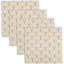 Serviettes de table 100% coton à imprimé multicolore-1948621612