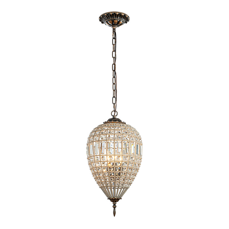 Lustre Empire français à 3 lumières en cristal, fini bronze antique, à intensité variable, style vintage, idéal pour salle à manger, hall d'entrée ou chambre.
