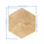 Marbre hexagonal beige doré jaune