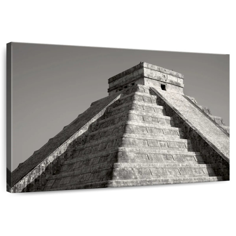 Adella Pyramid At Chichen Itza, 8" H x 12" W