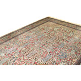 Hand Knotted Wool Area Rug in Ivory