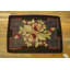 Tapis crocheté antique à motif floral