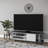Scandinavian TV Stand, Anthracite w/ White, 63.0 x 13.8 x 19.1 inches | 100% Melamine Coated Particle Board, Thickness: 0.7 inches | Features Numerous Shelves, Wall-Mountable Design | Stylish w/ Functional for Modern Living Rooms-610206815