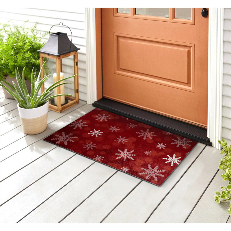 Non-Slip Geometric Outdoor Doormat