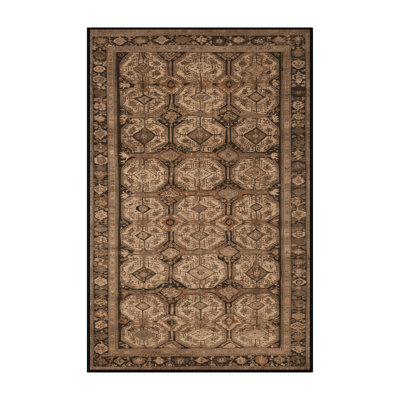 Machine Washable Turkish Brown Area Rug