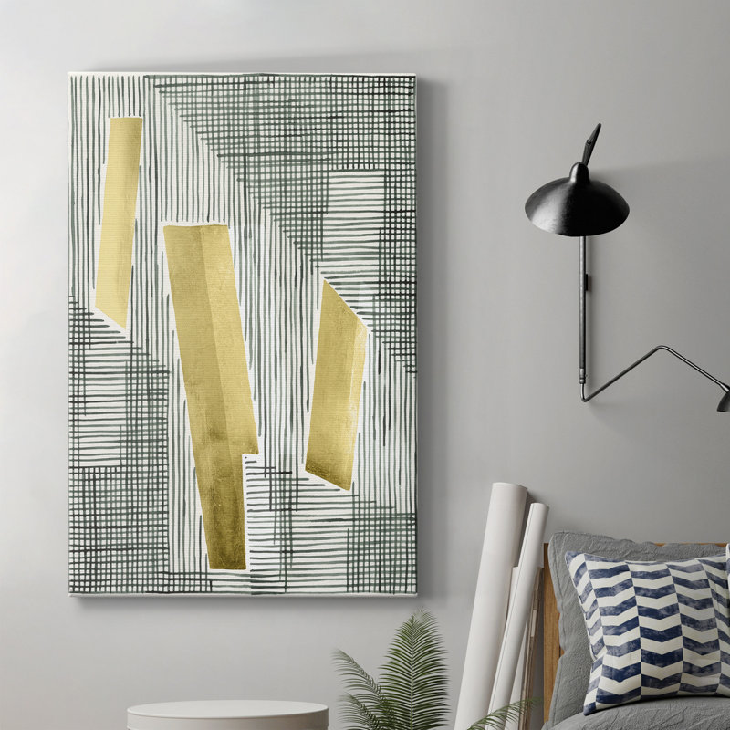 Shadow Screen II - peinture sur toile tendue, H 18 po x l 12 po x P 1 po
