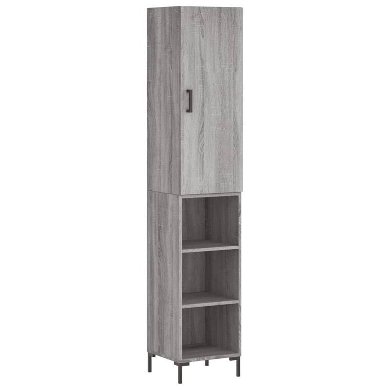 Highboard, Grey Sonoma