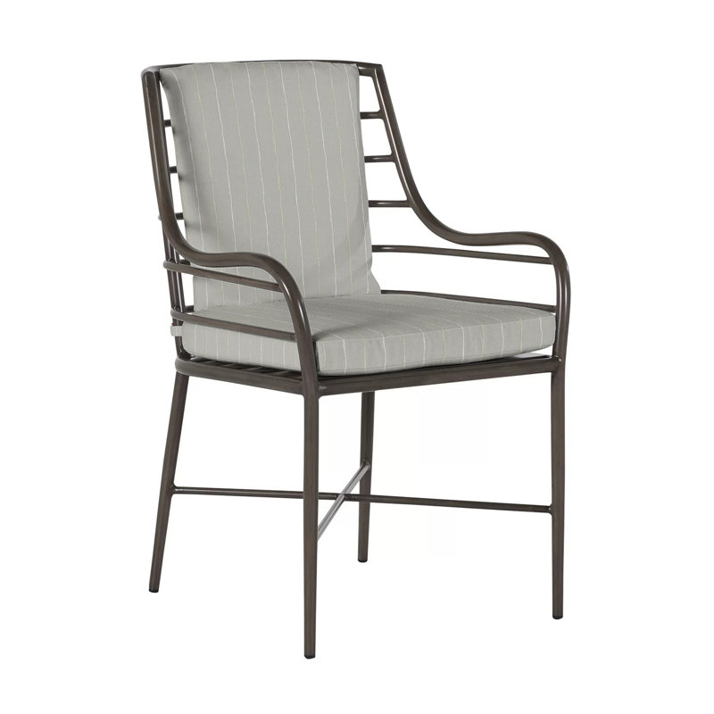 Carmel Patio Dining Armchair with Cushions, Rollo Lace, No Welt