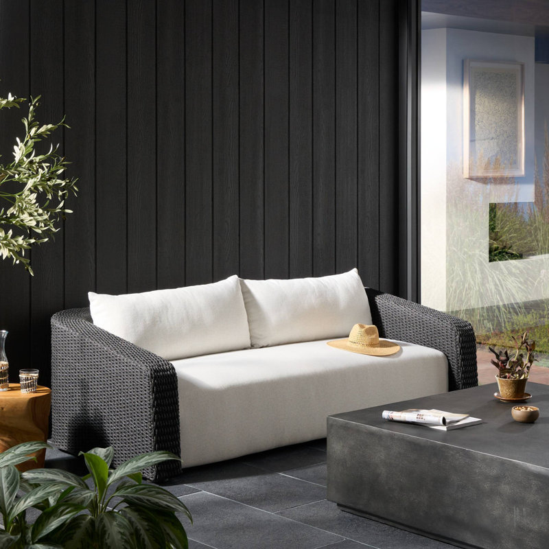 Westby Outdoor Sofa-Faux Black Hyacinth, Faux Hyacinth, Vergo Cream