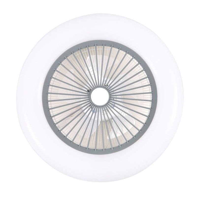 Ceiling Fan with LED Lights, Grey